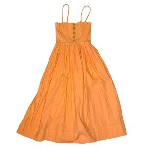 Free People Orange Midi Dress